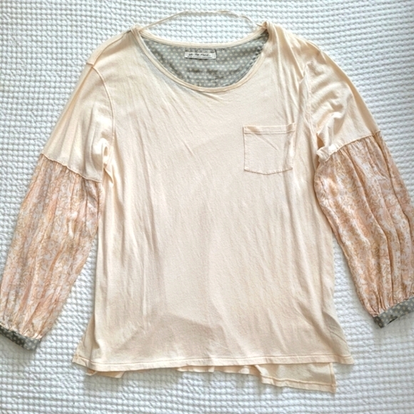 Free People Tops - Free People Jade Colorblock Long Sleeve Top Medium